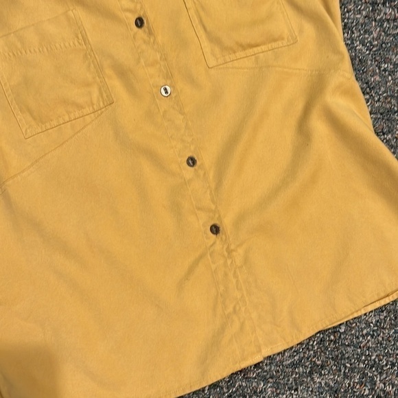 CHICOS BLOUSE OR JACKET MUSTARD YELLOW SIZE 2 (Large) - Picture 9 of 10